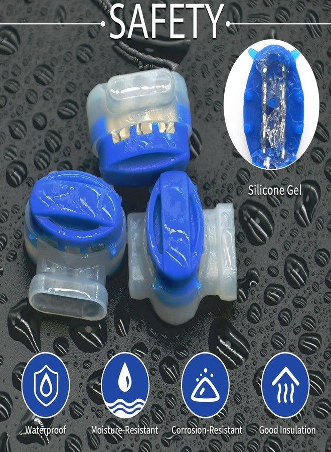 Multisland 20 Pcs Electrical IDC 314-box 3 Way Outdoor Boundary Wire Connector, Self-Stripping Moisture-Resistant Pigtail Connectors for Robotic Lawn Mowers, Irrigation Applications - Image 3