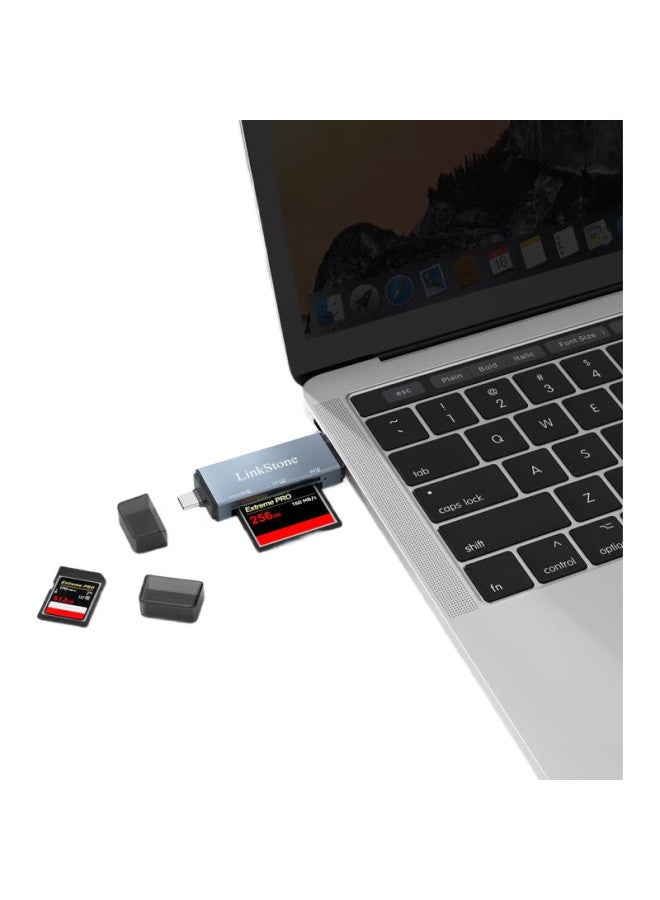 Linkstone Liantuo Usb/Type-C Card Reader Sd/Tf/Cf Three-In Computer Ipad Phone Otg Car Card Reader Supports Camera Drone Dash Cam Sd Memory Card - Image 3