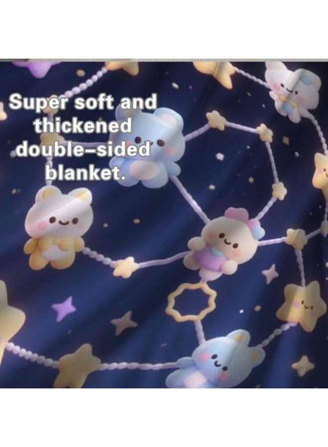 general Baby and children's cartoon flannel thin blanket (warm and comfortable, suitable for sleep, game use) 70cm*100cm - 1013 - Image 5