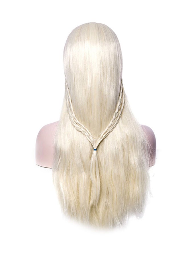 NIBEMINENT Mother Of Dragons Khaleesi Long Wavy Wig White - Image 2
