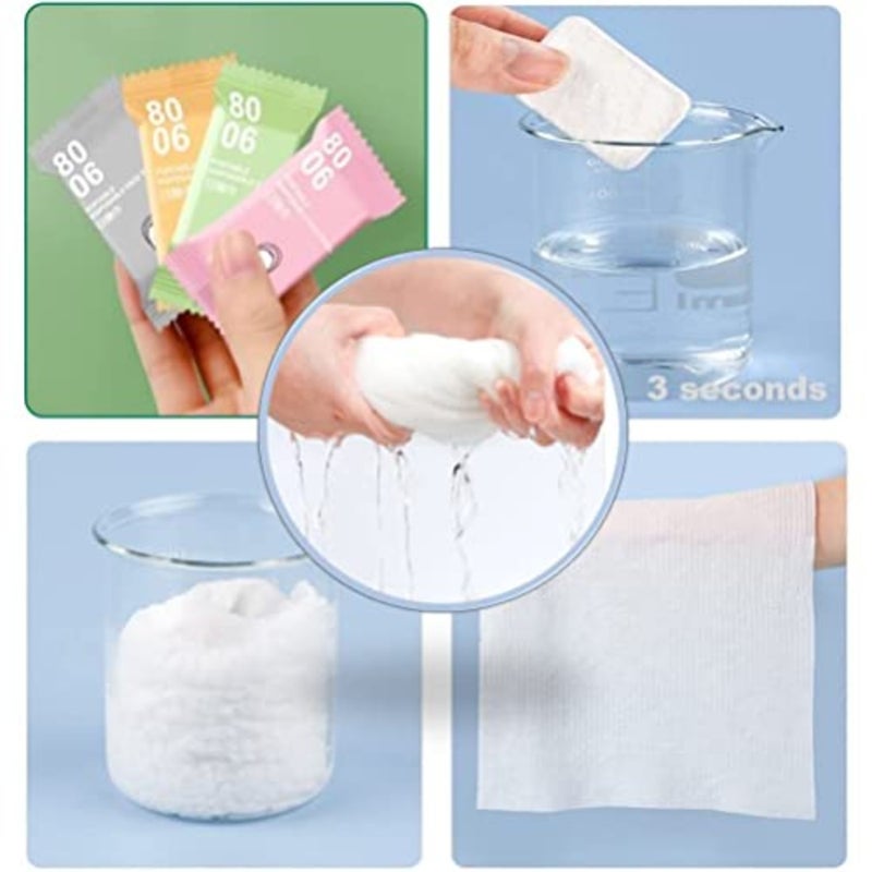 Compressed Towel, Pure Cotton Thickened Disposable Face Towel, Travel, and Camping Emergency Towel, Soft Convenient and Durable, Suitable for Home Hotel and Outdoor Use 20 Pcs - Image 3