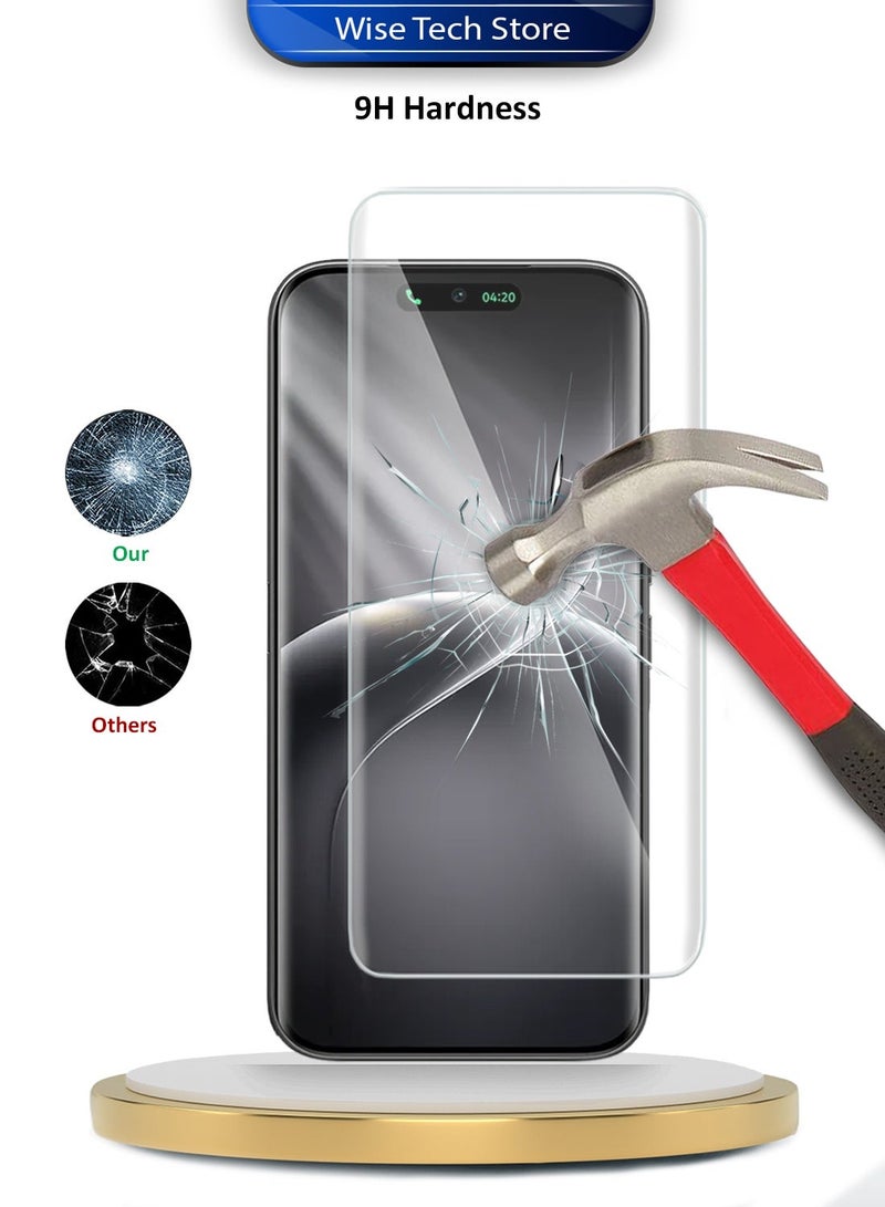 Wtech Tecno Camon 50 Pro / Tecno Camon 50 Ultra 5G 2026 Premium Curved Edges UV Full Glue Full Cover Tempered Glass Screen Protector (MSGUCN) - Clear - Image 5