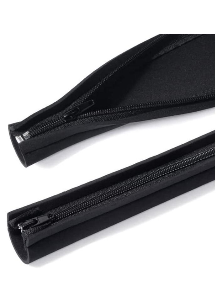 Rock Pow كم إدارة الكابلات 5 حزم، إدارة السلك 20 بوصة كابل مرن غطاء لف غطاء منظم الأسلاك للمنزل والمكتب كابل التلفزيون/الكمبيوتر - أسود - Image 5