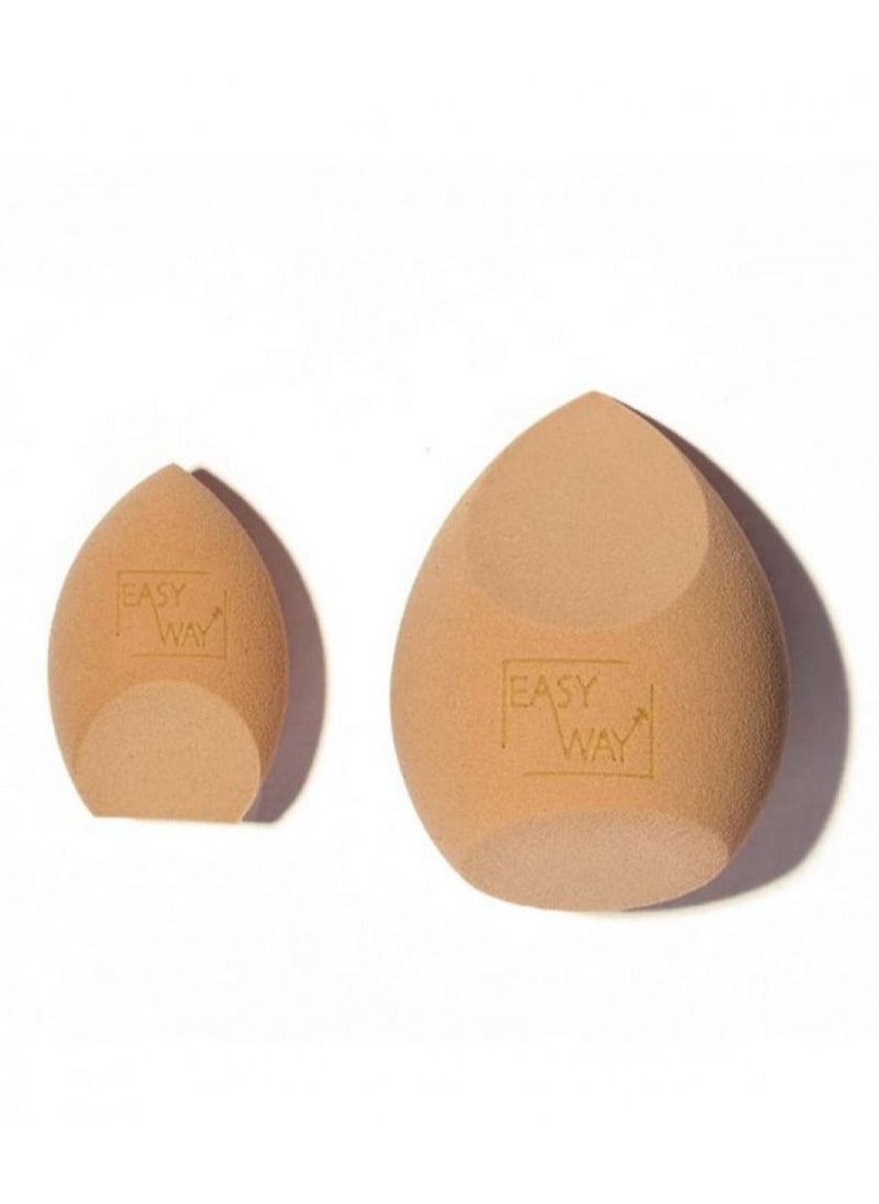 EasyWay - EasyWay Make up Set of 2 Contour Sponges + Foundation Blender with Case - Image 1