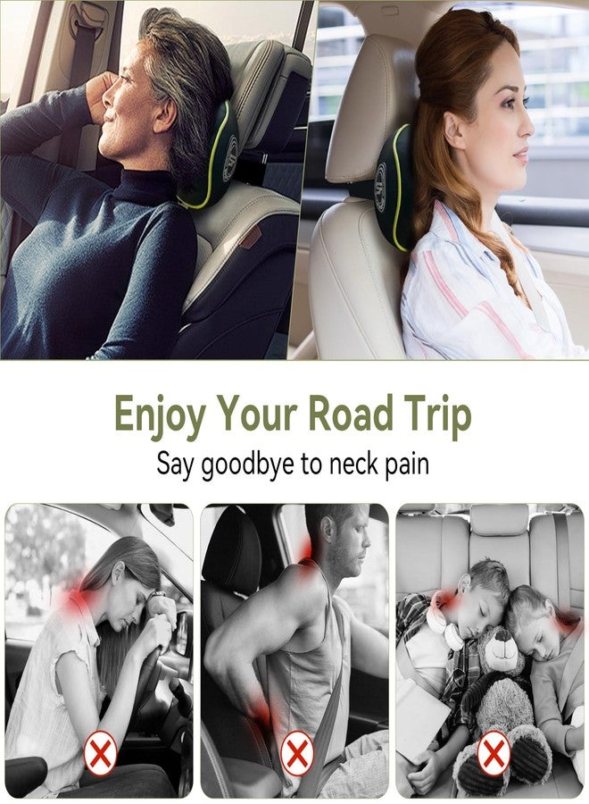 SPRFUFLY Really Chic Car Headrest Pillow, Car Pillow for Driving with Adjustable Strap, 100% Memory Foam Neck Pillow, Ergonomic Design - 2 Pack Car Neck Pillow(Includes 2 Eye Masks, Yellow Side Rope) - Image 5
