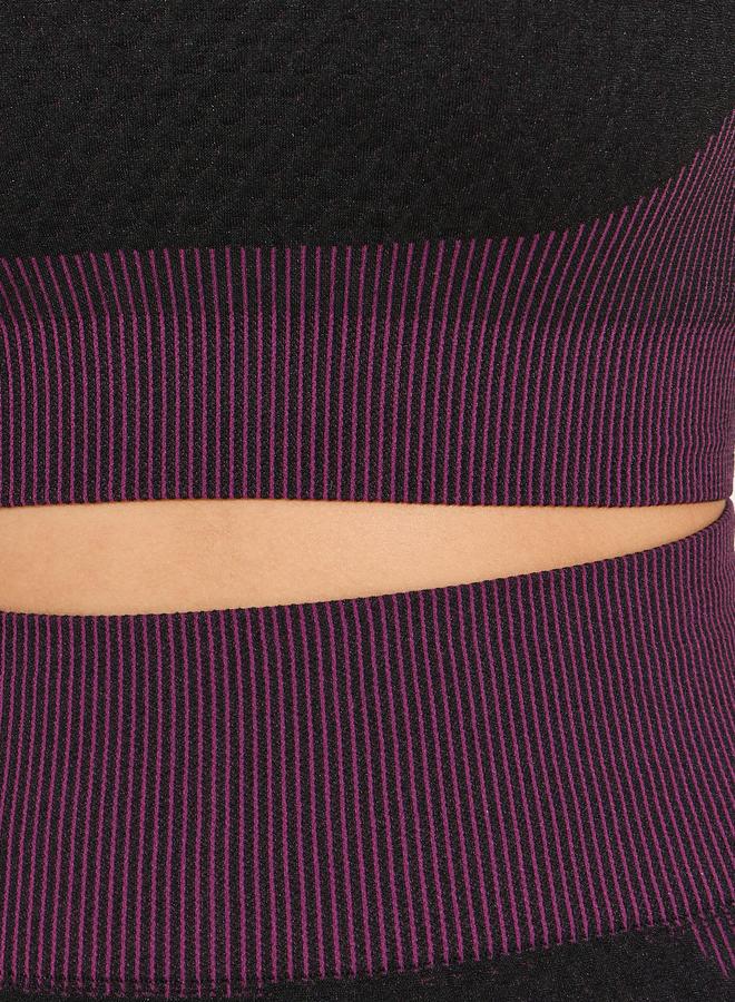 Styli Active Seamless Color Block Sports Bra and Leggings Set - Image 3