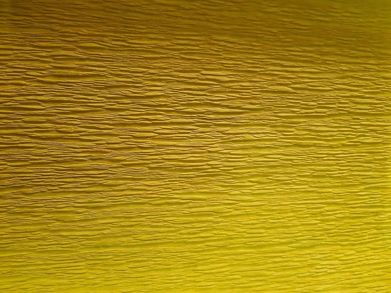 3m x 55cm Crepe Paper Roll for Art & Craft Flower Making Birthday Decoration (Yellow)