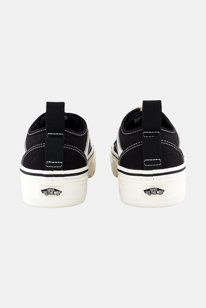 VANS Women Lace Up Training Shoes, Black/White - Image 4