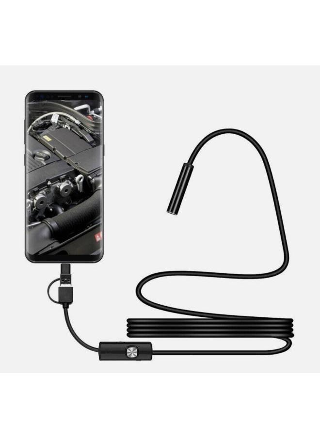 EasyLife 3-in-1 2M USB Type-C Endoscope 5.5mm Inspection HD Camera for Android PC Borescope  - Image 1