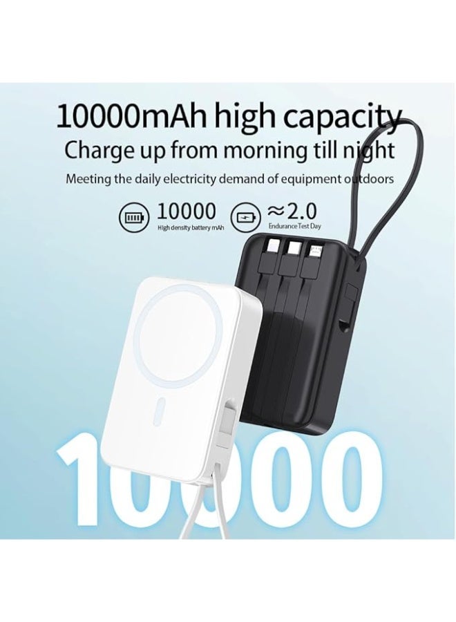 ماجنيتك بنك الطاقة المغناطيسية 10000mAh بطارية الشحن السريع اللاسلكي لـ iPhone16/15/14/13/12 ، شاحن محمول آمن للطائرات - Image 5