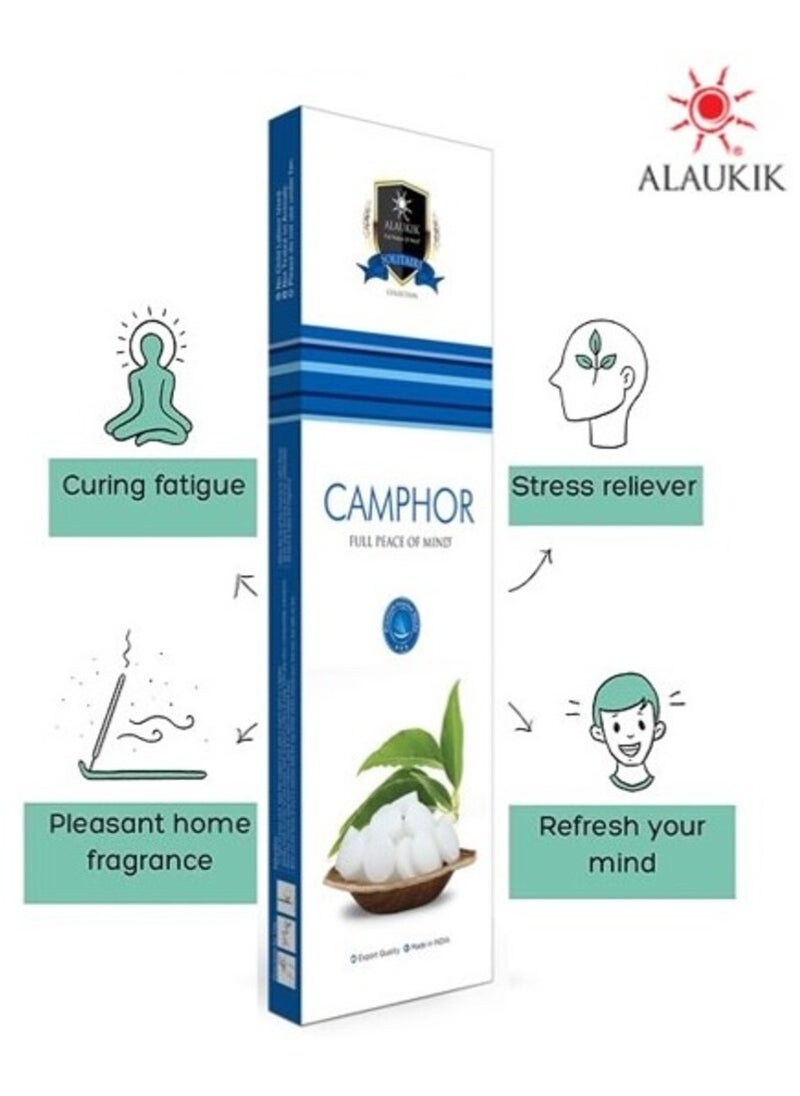 ALAUKIK - Alaukik CAMPHOR Incense Sticks | Made with Natural Plant Based Ingredients | Fragrance for Aroma, Relaxation & Peace, 50g - (Pack of 3). - Image 1