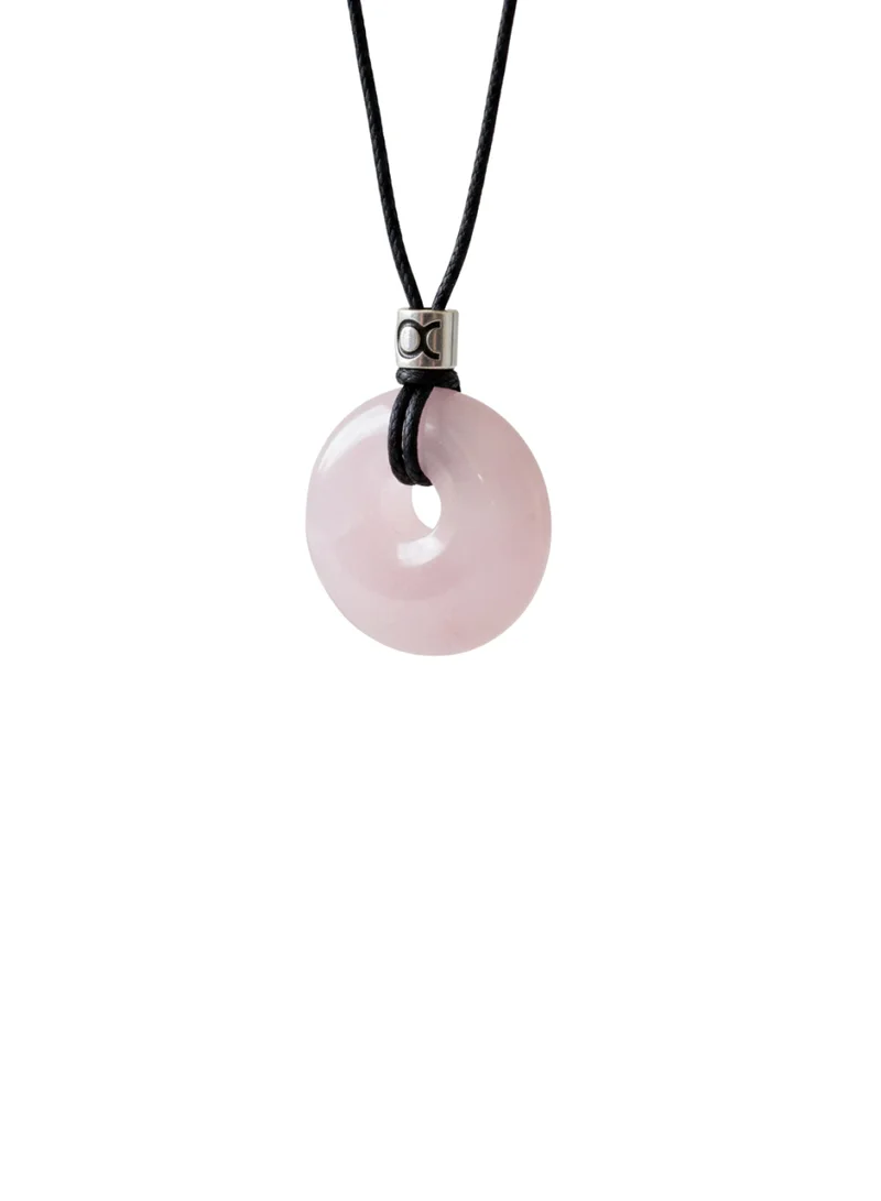 British Fossils Zodiac Pendant Taurus - Pink Quartz