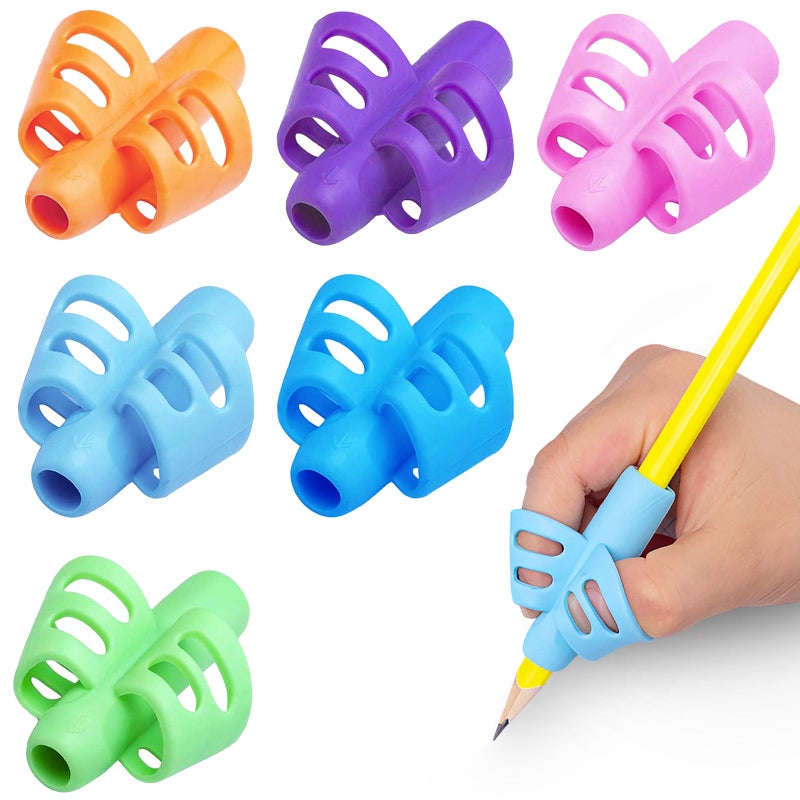 EXTRIC Pencil Grips for Kids Handwriting, Ergonomic Children Writing Aid, Training Posture Correction Tool, Pen Gripper, Pencil Holder for Kids, Preschoolers - Image 1