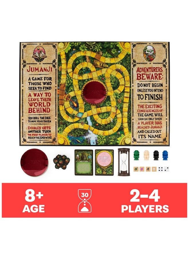 Spin Master Games جومانجي اللعبة، اللعبة الكلاسيكية المثيرة للمغامرات العائلية المبنية على فيلم الأكشن والكوميديا، للأطفال والبالغين من عمر 8 سنوات وما فوق  - Image 3