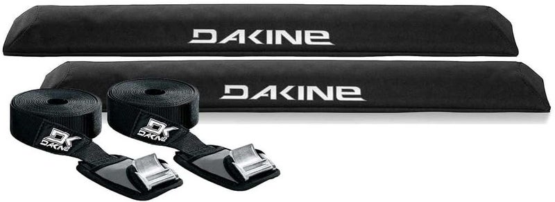 28" Aero Long Black Surfboard/SUP/Kayak Roof Car SUV Rack Pad Set with 12' Baja Tie Down Straps