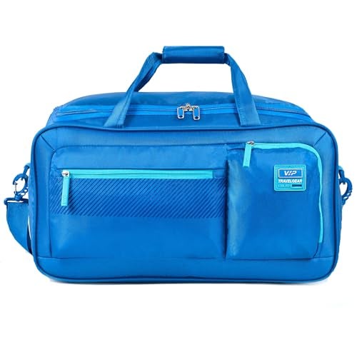 VIP Adept 32L Travel Duffle Bag – Nylon, Lightweight | Multipurpose Gym, Weekend, and Cabin Bag with Adjustable Shoulder Strap & 3-Year Warranty (DF, Blue, 52 CM) - Image 2
