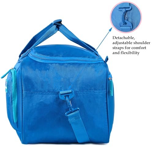VIP Adept 32L Travel Duffle Bag – Nylon, Lightweight | Multipurpose Gym, Weekend, and Cabin Bag with Adjustable Shoulder Strap & 3-Year Warranty (DF, Blue, 52 CM) - Image 5