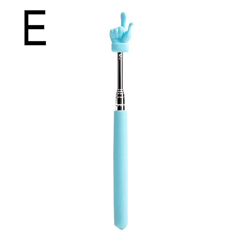 Stainless steel extendable finger reading stick, teaching pointer, tour guide baton, children's reading finger stick - Image 1
