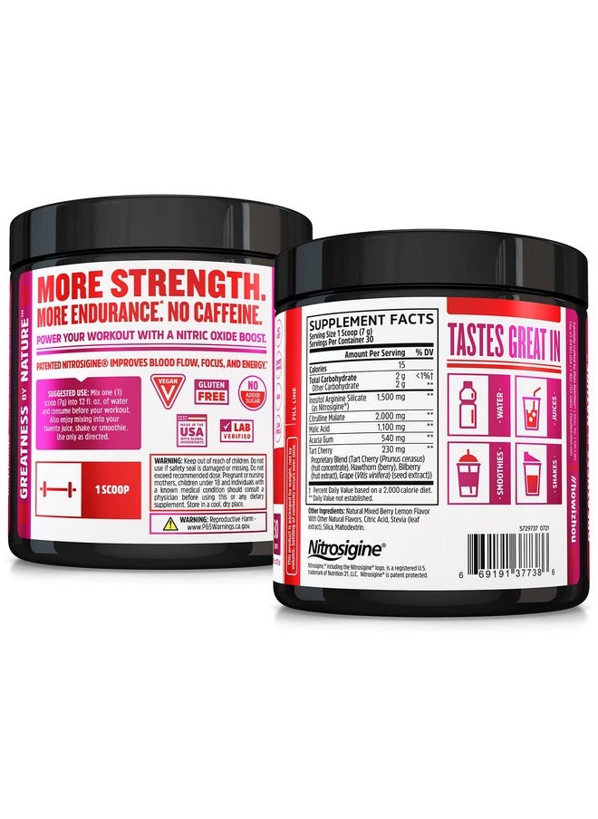 جو Zhou Nutrition Lite Up، مسحوق ما قبل التمرين غير المنشط، معزز أكسيد النيتريك الخالي من الكافيين، بدون إضافة سكر، نباتي، خالٍ من الجلوتين، غير معدّل وراثيًا، عصير ليمون بالتوت، 7.5 أونصة  - Image 2