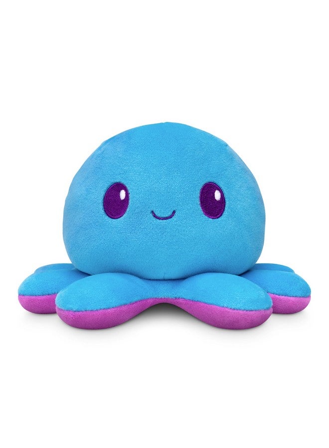 TeeTurtle 4" Reversible Octopus Plushie - Purple and Blue - Cute Kawaii Soft Stuffed Animal - Image 1