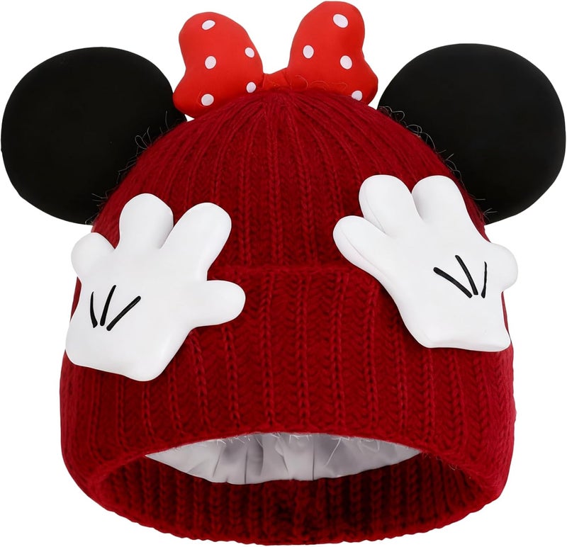 leomoste Baby Beanie Hat Cute Antlers Reindeer Crochet Knitted Hat Winter Warm Cap for Toddler Boys Girls - Image 1