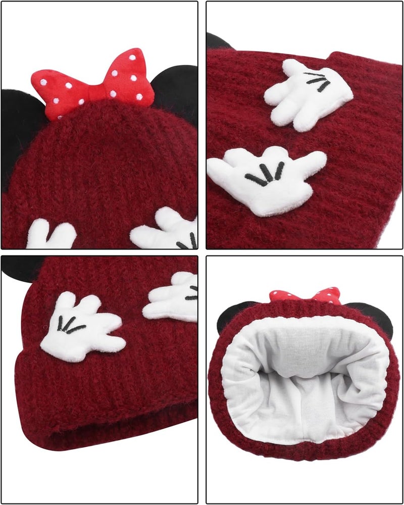 leomoste Baby Beanie Hat Cute Antlers Reindeer Crochet Knitted Hat Winter Warm Cap for Toddler Boys Girls - Image 5