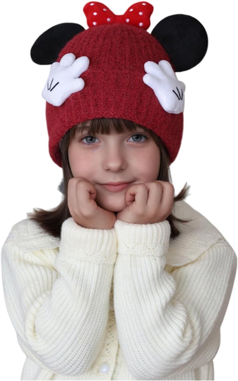 leomoste Baby Beanie Hat Cute Antlers Reindeer Crochet Knitted Hat Winter Warm Cap for Toddler Boys Girls - Image 3