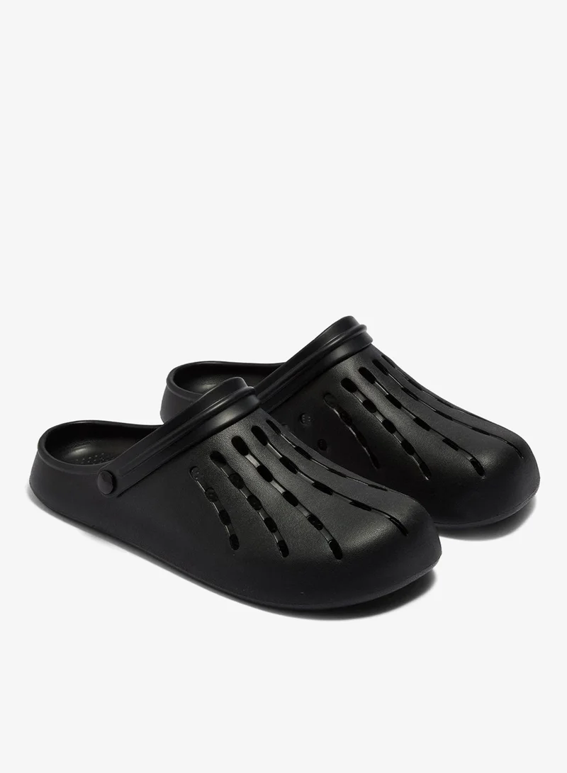 Matalan Black Basic Clogs