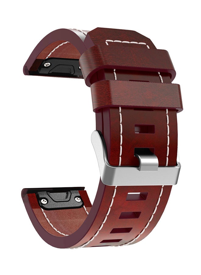 Voberry Replacement Band Strap For Garmin Fenix 5X/5X Plus Brown - Image 1