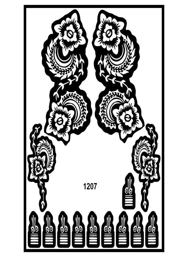 ORDERSHOCK Mystic Henna Stencil Sticker For Ready To Festival Vibe - Image 1