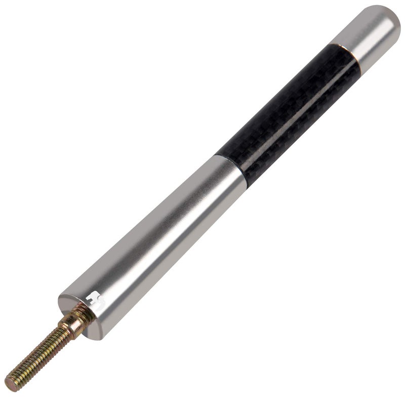 ONE250 Short Antenna, Compatible with GMC Sierra (2000-2023), Canyon (2015-2023), Acadia (2007-2019), Terrain (2010-2017), Yukon (1992-2006) (Silver) - Image 1