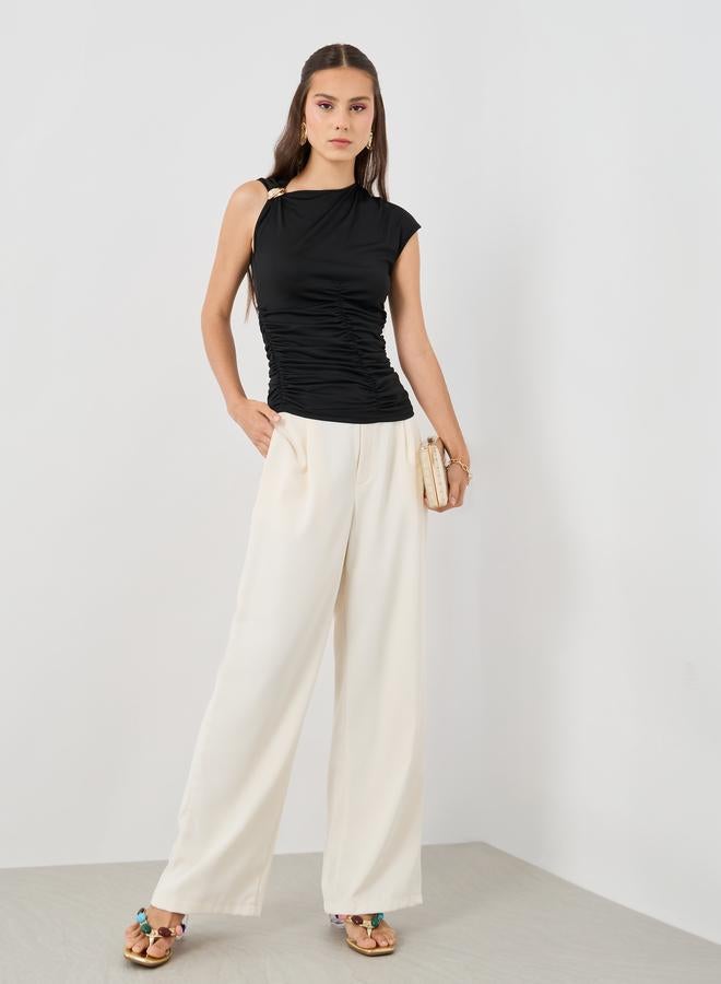 تايك تو توب بدون أكمام بياقة غير متماثلة من تايك تو - Image 2