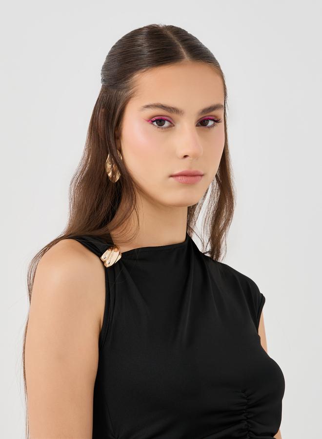 تايك تو توب بدون أكمام بياقة غير متماثلة من تايك تو - Image 3