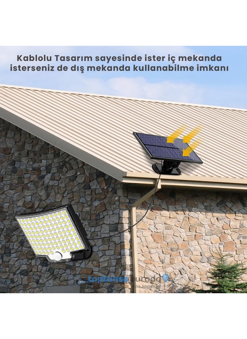 Technosmart Solar Powered 110 LEDs Remote Controlled Motion Sensor 3 Mode Garden Lighting Lamp  - Image 2