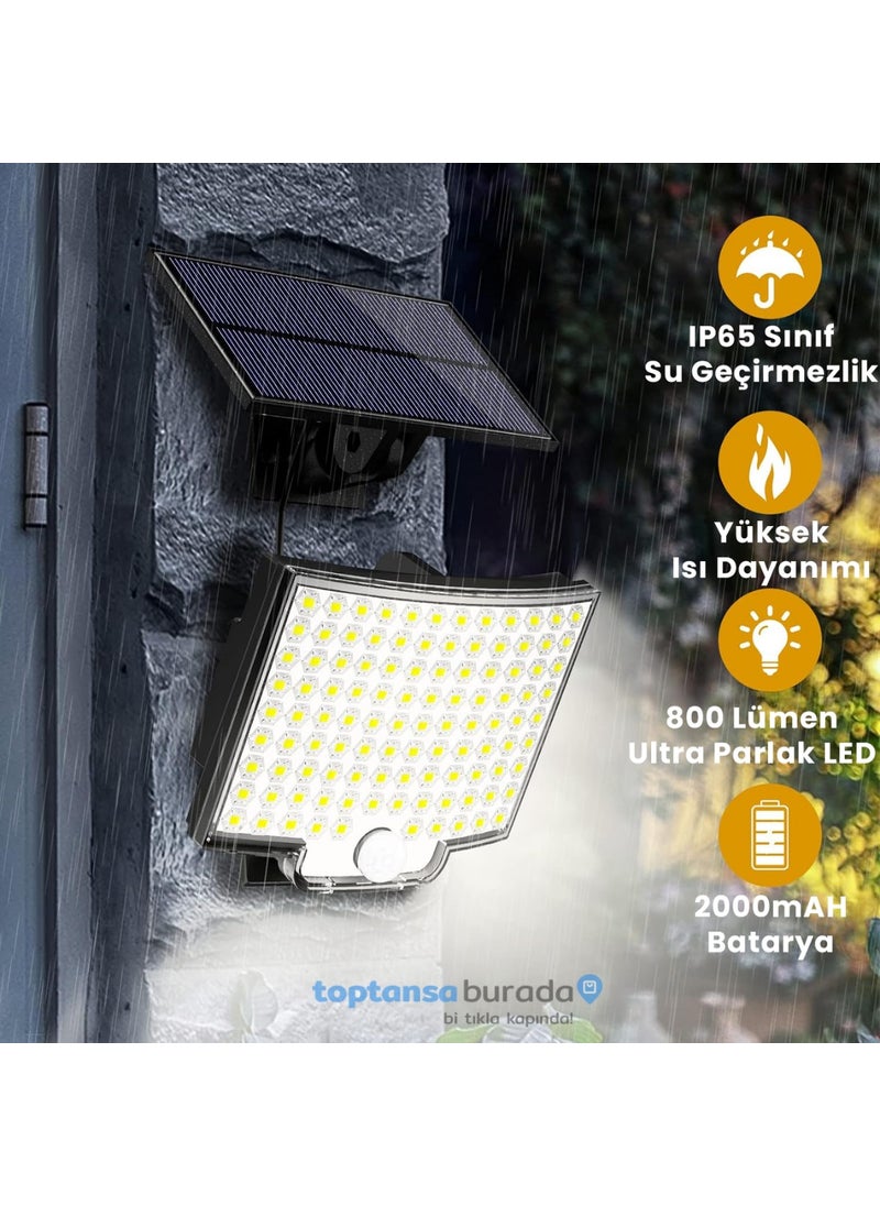 Technosmart Solar Powered 110 LEDs Remote Controlled Motion Sensor 3 Mode Garden Lighting Lamp  - Image 4