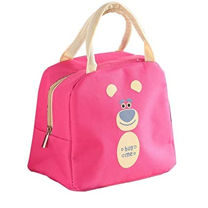SHB SHB Cartoon Animal Print Lunch Bag Portable Insulated Cooler Bags Thermal Food Picnic Lunch Box Women Kids Lunch Box Tote Cartoon Canvas Thermal Lunch Bags  - Image 1