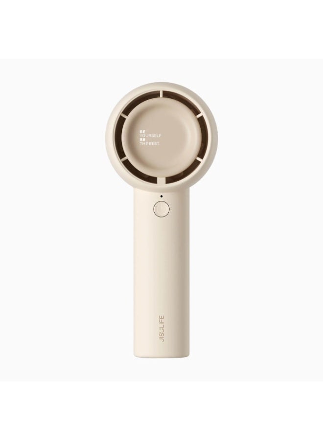 JISULIFE Handheld Fan Life5 Mini Portable Fan-Bladeless Safe Design, Powerful Turbo Handheld Fan with 3 Speeds, USB Rechargeable, Small Pocket Design for Travel/Lash, Gifts For Girls/Women - Image 1