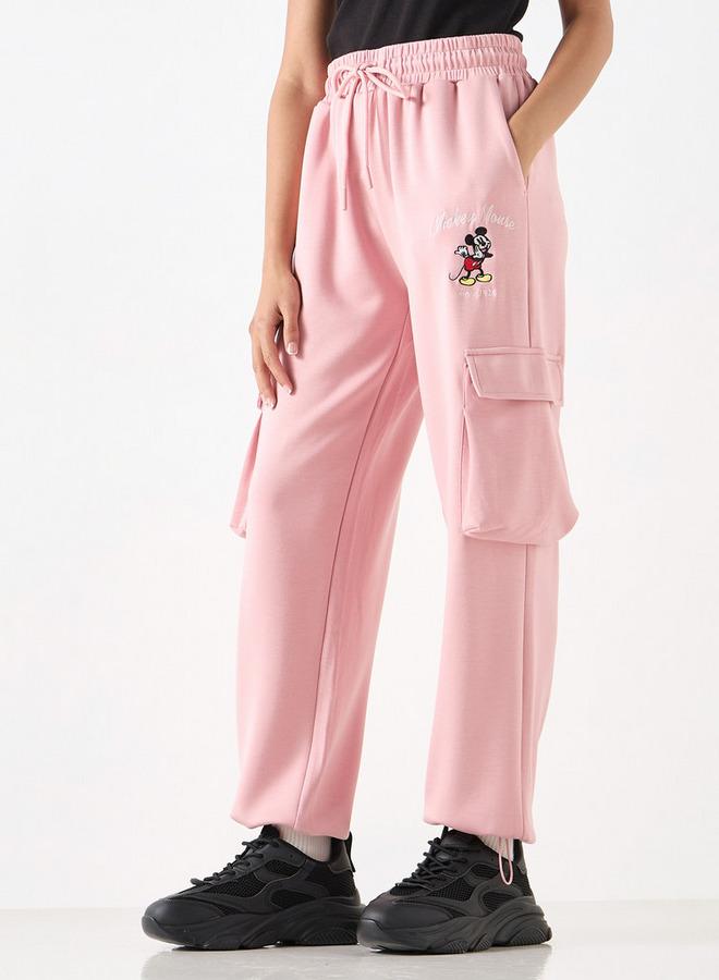 اس بي كاركترز بنطلون رياضي بجيوب وتطريز ميكي ماوس - Image 1