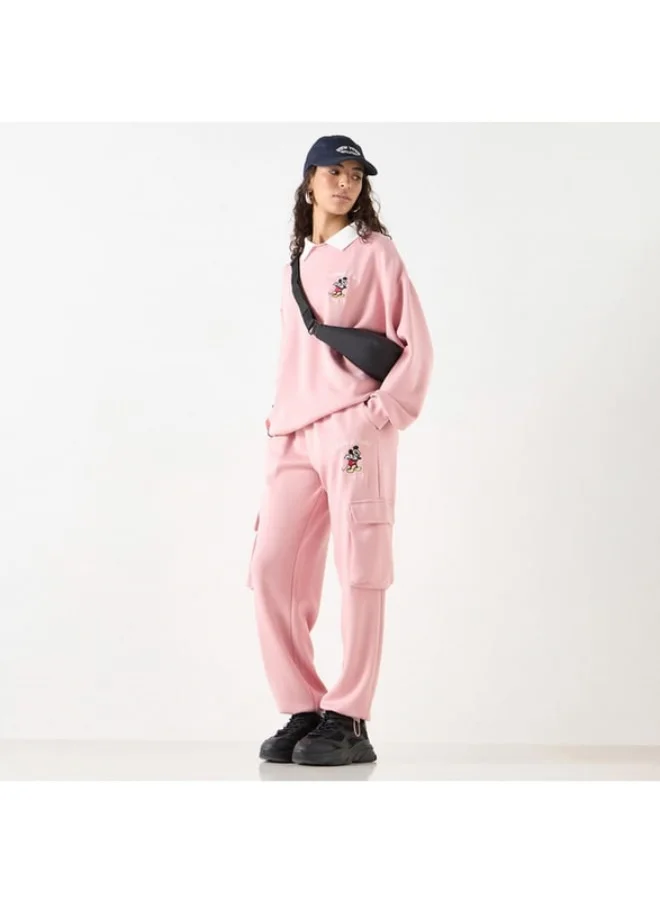 SP Characters Mickey Mouse Embroidered Joggers with Pockets