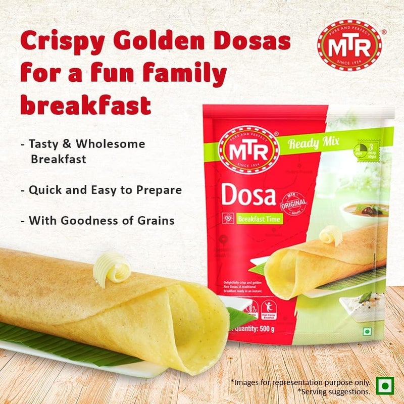 MTR Instant Dosa Mix 500 g - Ready to Prepare Delicious Dosas - Image 3