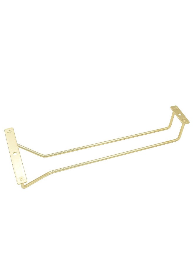 Golden 12-Inch Under Cabinet Hanging Wine Glass Rack, 3-Piece Set - Image 3