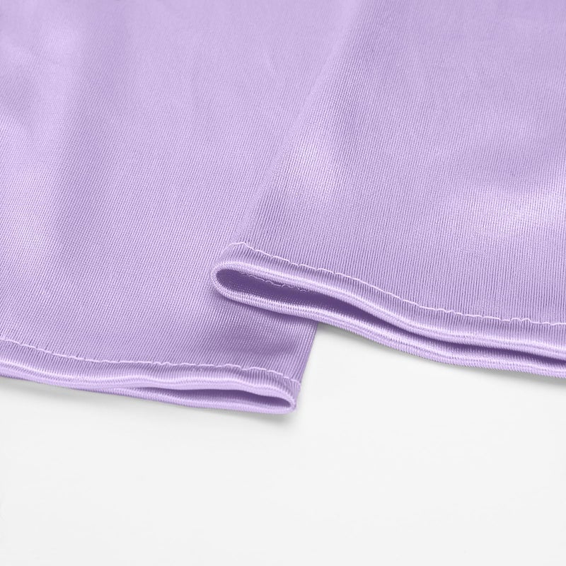 Lansian Long Opera Party Gloves for Women 1920s 20s Satin Gloves Costumes Elbow Length Bridal Evening Dress, 22 inches (Light Purple) - Image 3