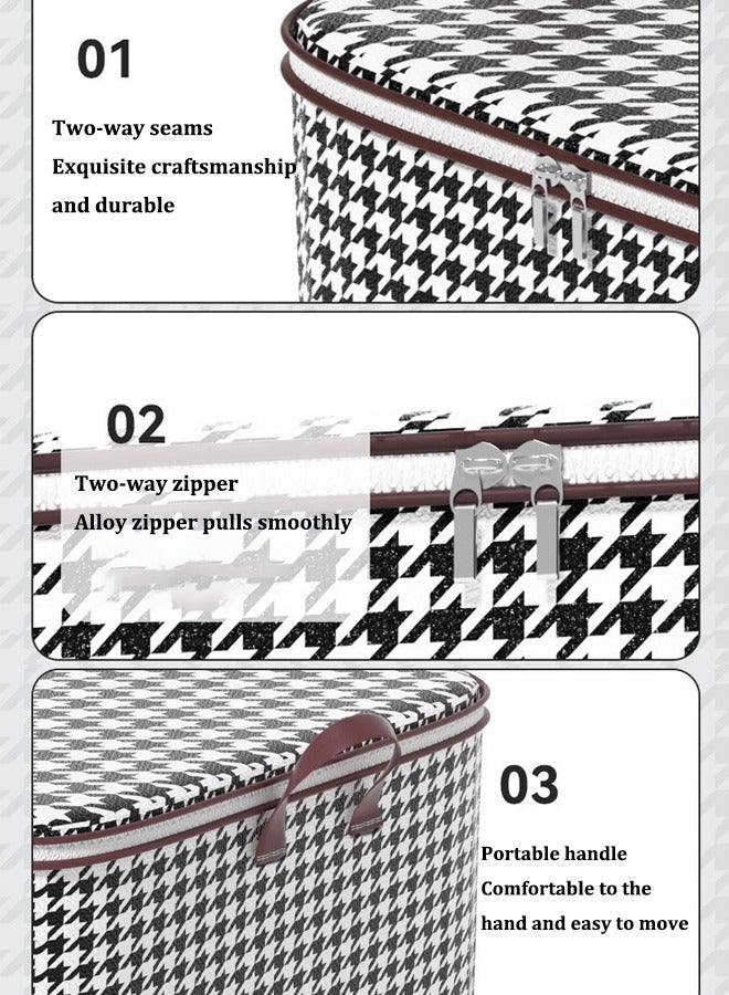 140L Wardrobe storage bag Large-capacity comforter storage bag Collapsible storage bag Large-capacity storage bag Waterproof and moisture-proof With handles Zippered pouch It is used to store clothes, quilts, etc - Image 3