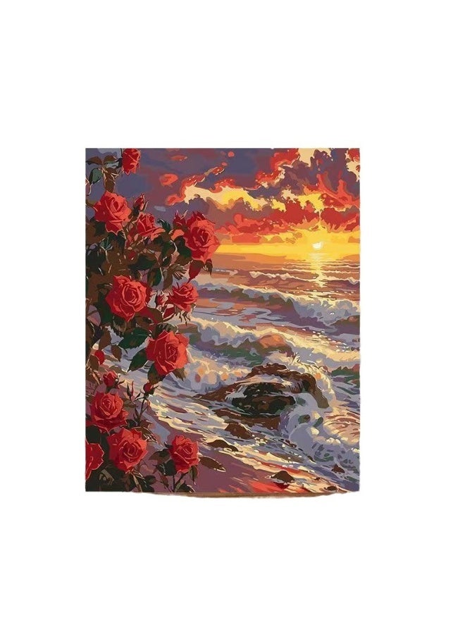 Anna DIY Handmade Fillable Coloring Oil Paint Decorative Oil Painting - Image 1