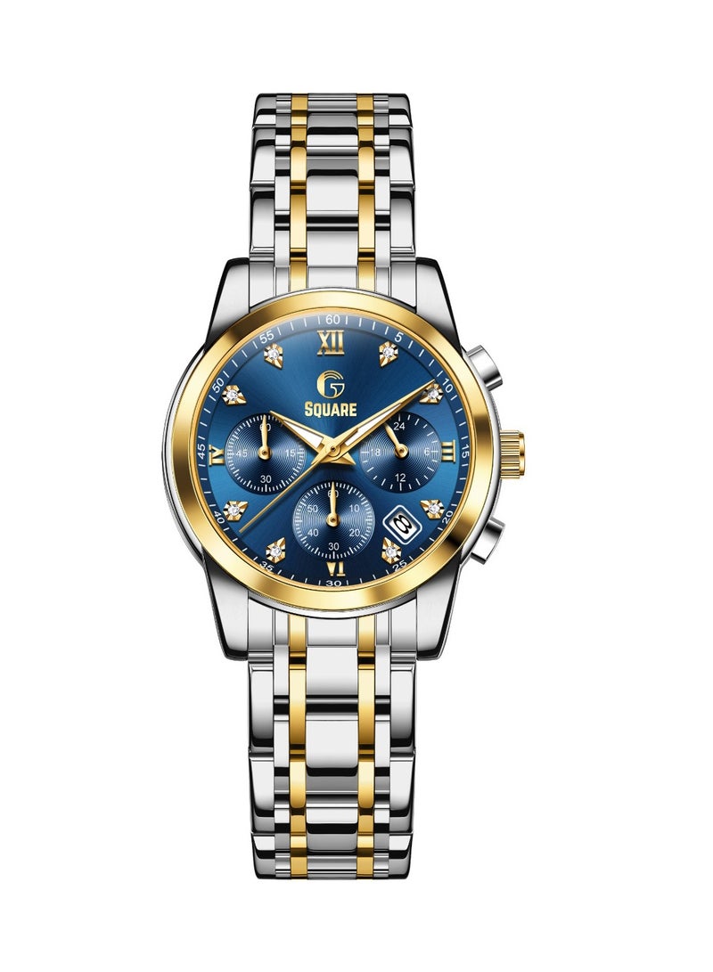 Gsquare Women’s Analog Quartz Two tone Stainless Steel Watch – Model 2858 - Image 1