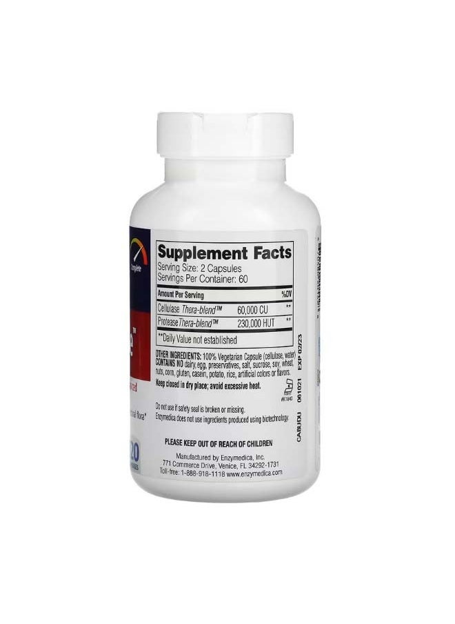 ENZYMEDICA Candidase 120 Capsules  - Image 2