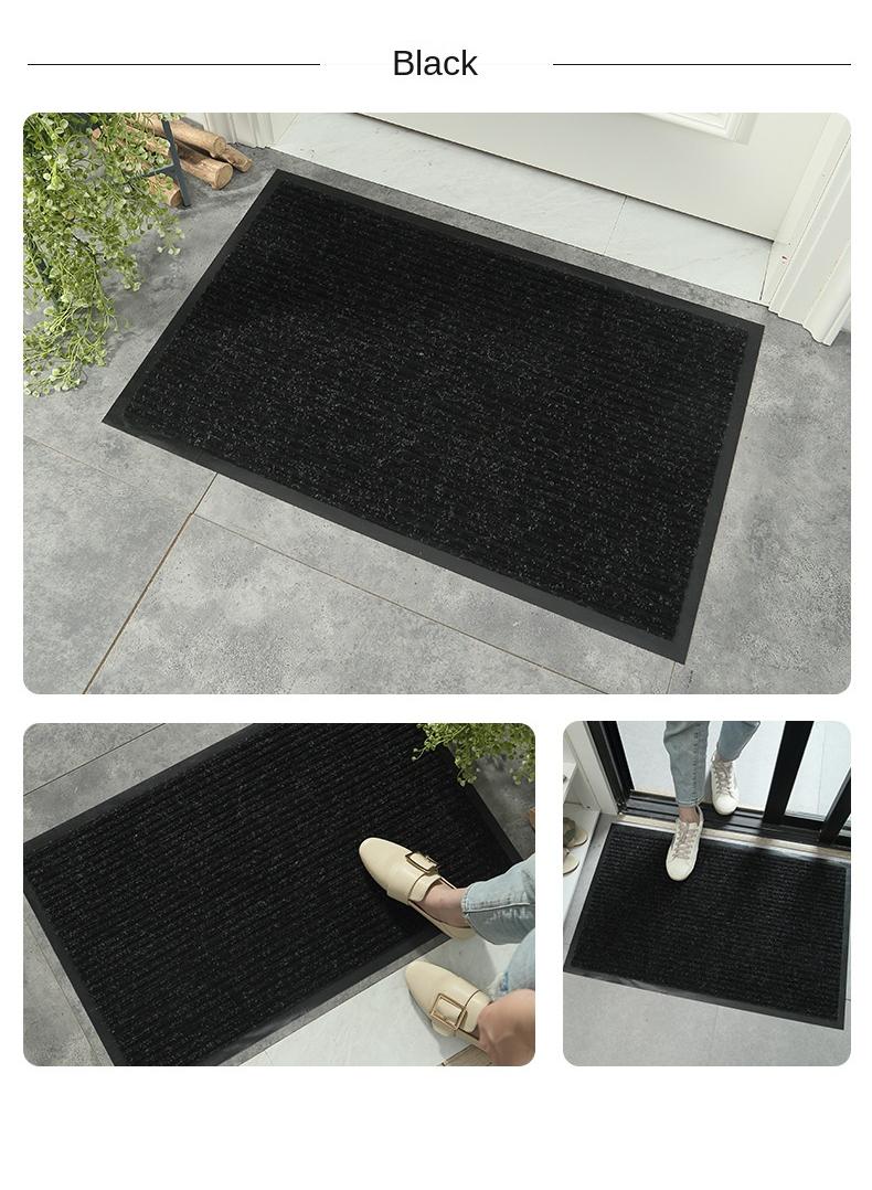 Striped Water Absorption Entrance Door Mat Brown - Image 2