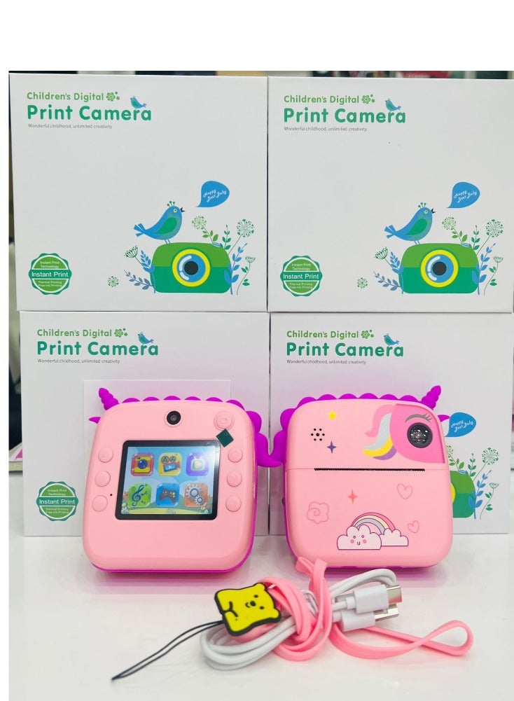 Generic Instant Print Digital Kids Camera Gifts For  Boys And Girls Children Paper Shoot Photo Video Cameras Toy Outdoor  - Image 1