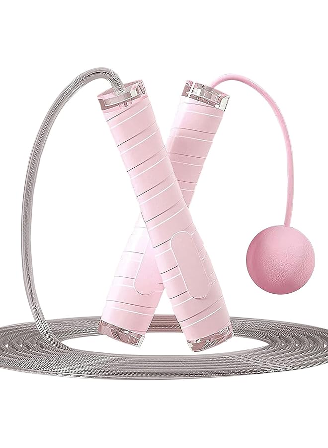 Cordless Jump Rope for Fitness, Adjustable Jumping Rope for Workout, Cable Skipping Rope for Exercise, Unbreakable Silicone Handle with Ball Bearings, 9.85ft, 1 Pcs