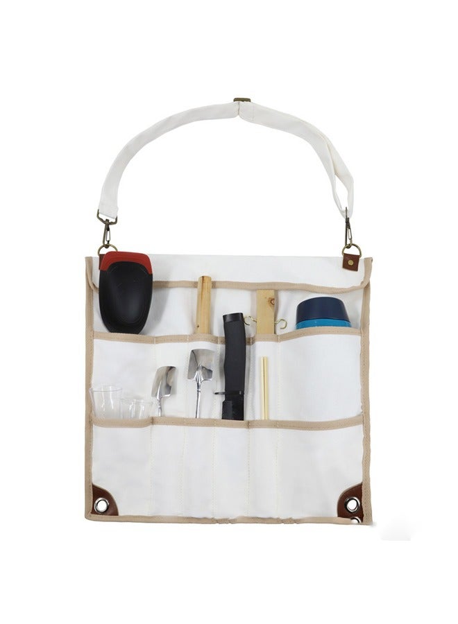 general Outdoor Camping Cutlery Storage Bag Spatula Spoon Hanging Cookware Storage Bag Collapsible Cutlery Bag - Image 1